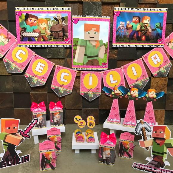 Kit Festas, Minecraft Menina