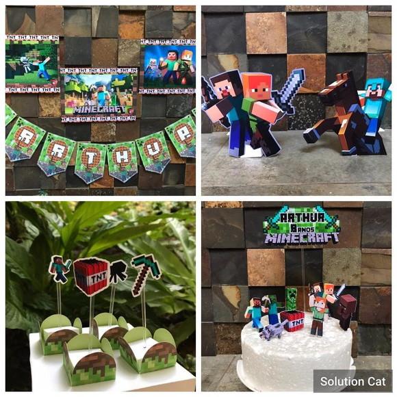 Lembrancinha Minecraft
