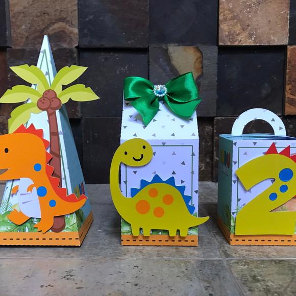 Personalizado Dinossauro Baby Menino 21 Caixas