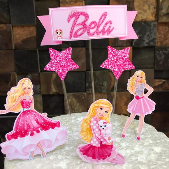 Topo de Bolo Barbie