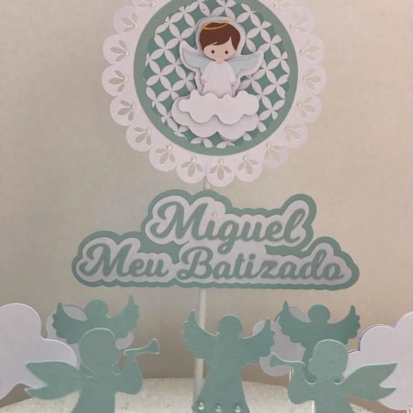 Topo de Bolo Batizado