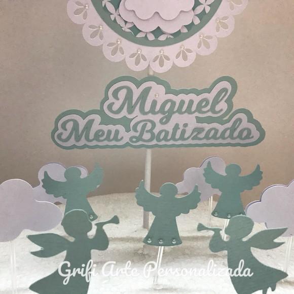 Topo de Bolo Batizado
