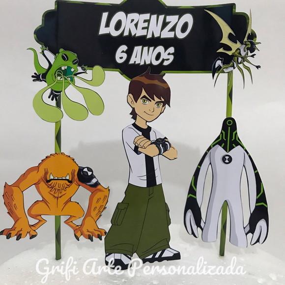 Topo de Bolo Ben 10