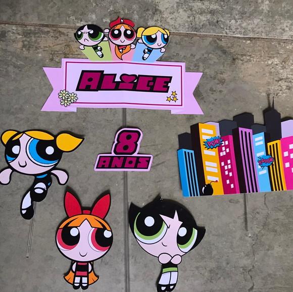 Topo de Bolo Meninas Super Poderosas