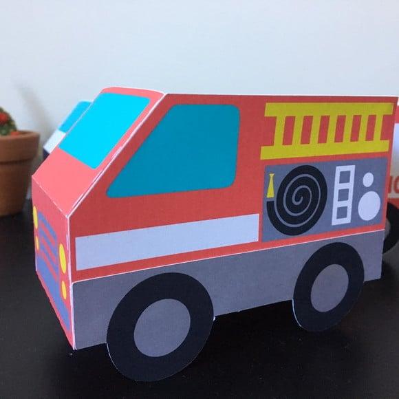 10 Caixas Caminhão de Bombeiro
