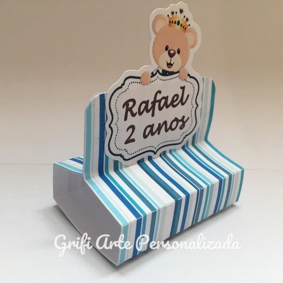 10 Caixas Porta Bis Urso Realeza
