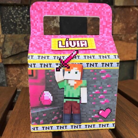 10 Caixas Surpresa Minecraft Menina