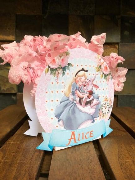 10 Centro de Mesa Alice no País das Maravilhas