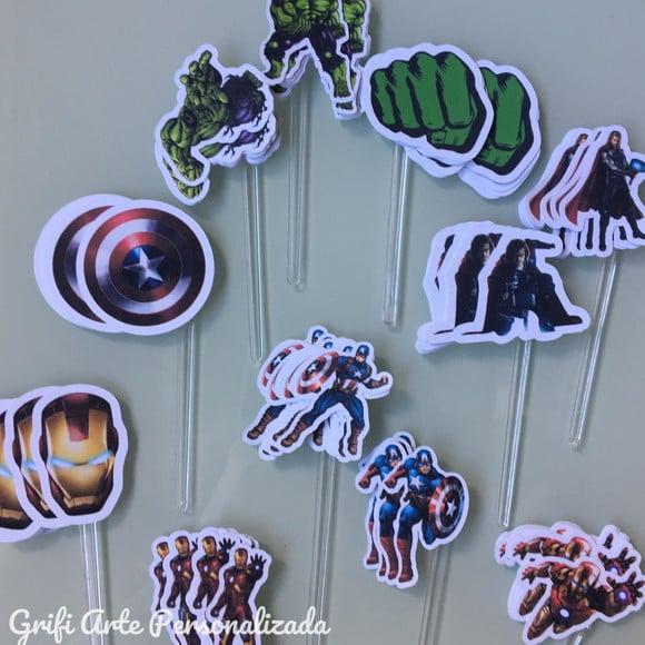 100 Unidades Apliques para Topper - Huck