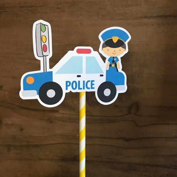 8 Unidades Centro de Mesa Policia