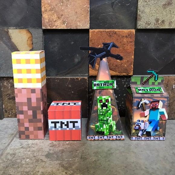 Kit Festa Aniversario Minecraft Menino