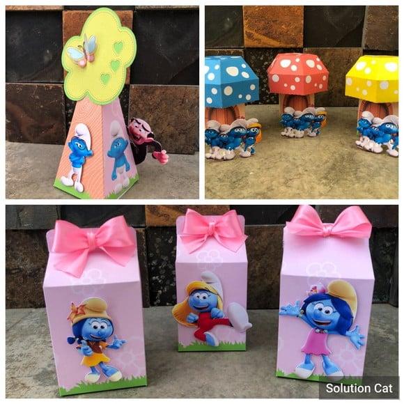 Kit Festa Smurfs Menina