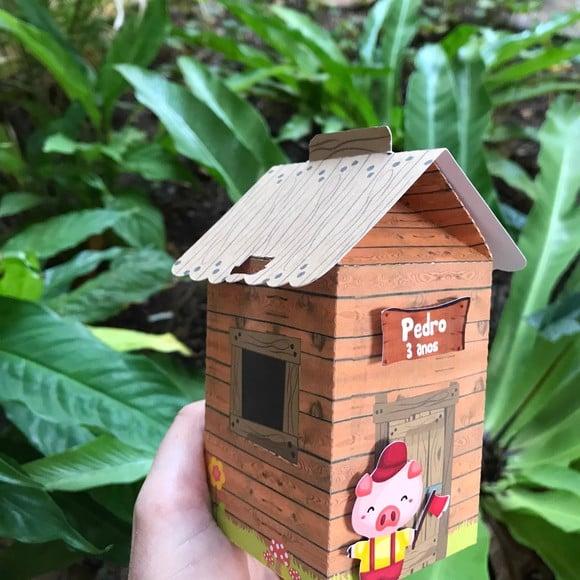 12 Unidades Casinha 3 Porquinhos
