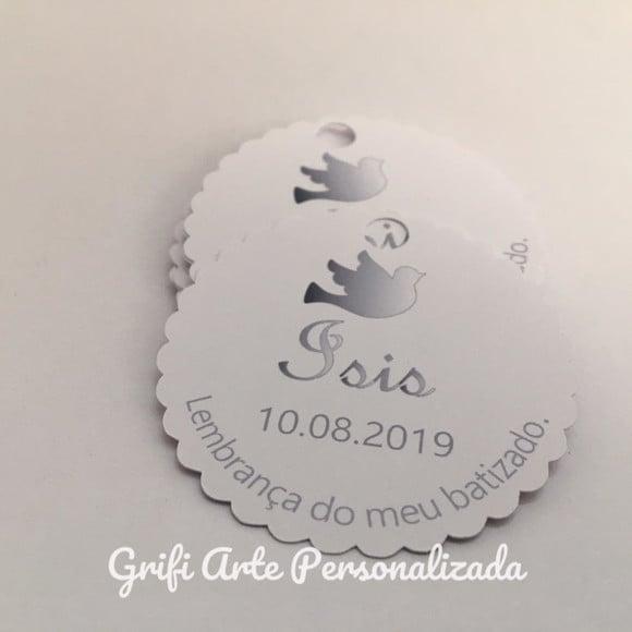 15 Unidades Tag Agradecimento Batizado