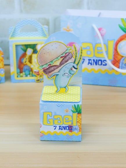 Kit Festa Personalizado Bob Esponja 46 Itens