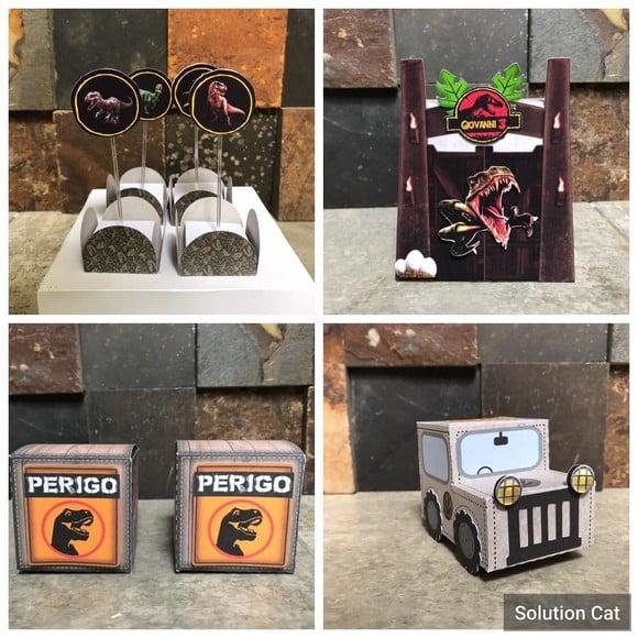 Kit Festas 48 Itens Jurrasic Park