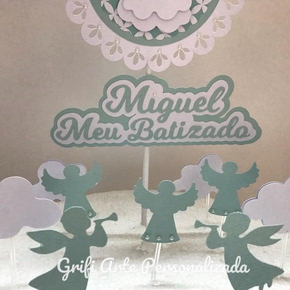 Topo de Bolo Batizado