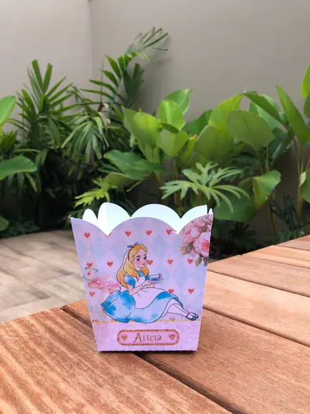 10 Cachepô Alice no País das Maravilhas Centro de Mesa