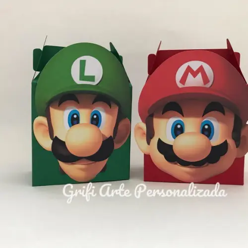 10 Caixas Mario e Luigi