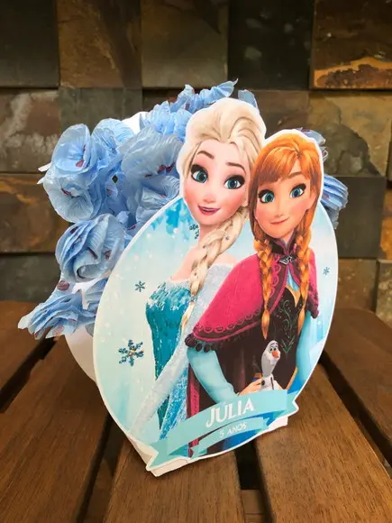 10 Centros de Mesa Frozen e Elza