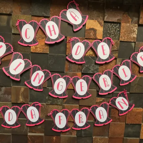 10 Letras Bandeirinha Chá de Lingerie