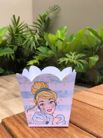 10 Unidades Cachepô Cinderela Aquarela Vaso de Flor