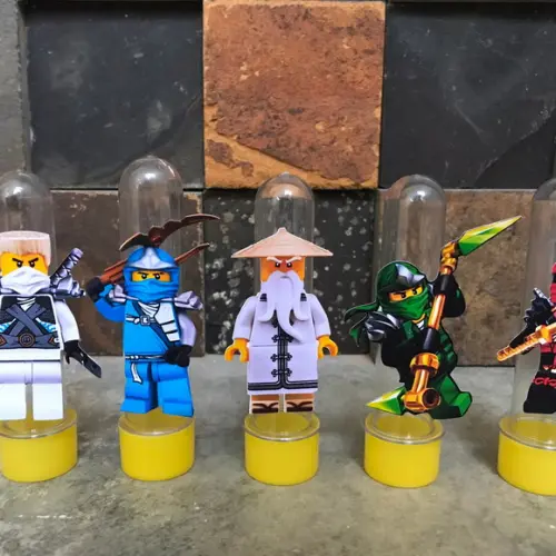 10 Unidades Aplique para Tubete Ninjago