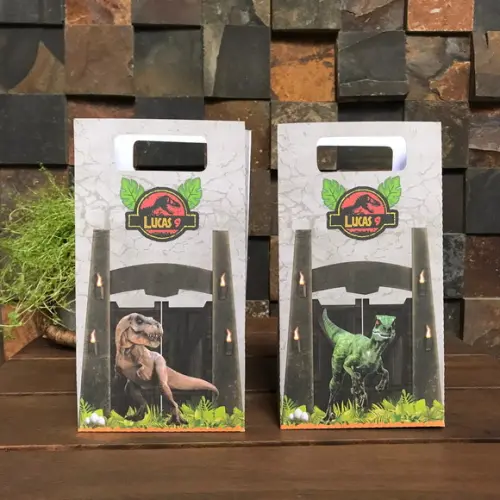 10 Unidades Sacolinha Surpresa Jurassic World