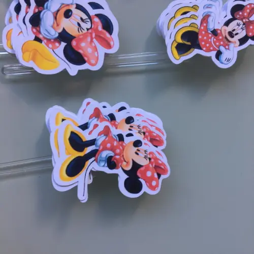 100 Unidades Aplique para Topper Minnie