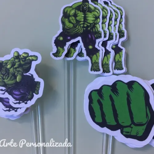100 Unidades Apliques para Topper - Huck