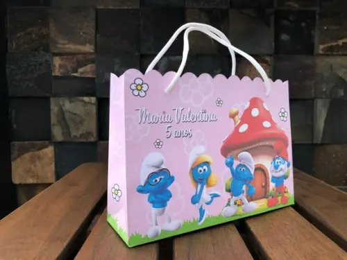 15 Sacolinhas Smurfs Menina