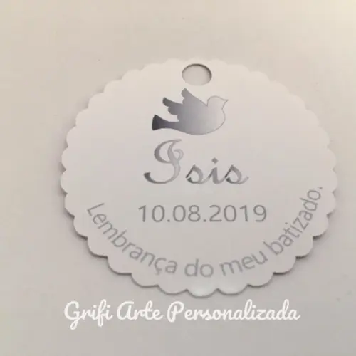 15 Unidades Tag Agradecimento Batizado