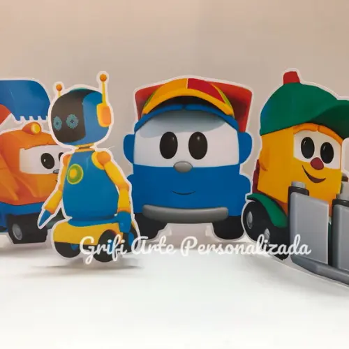 5 Unidades Display de Mesa Léo o Caminhão