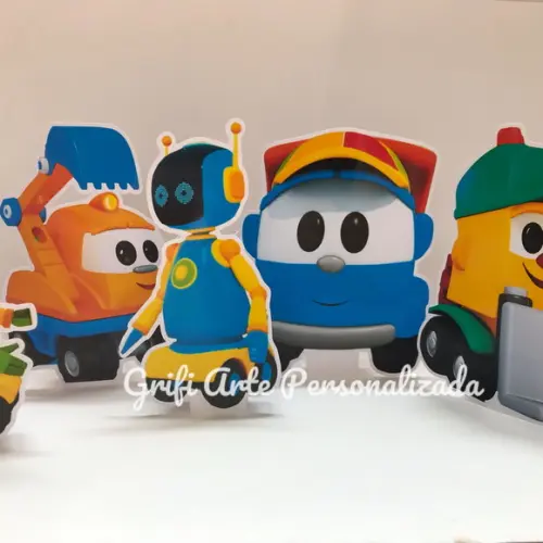 5 Unidades Display de Mesa Léo o Caminhão
