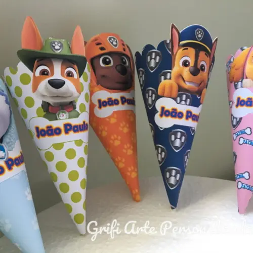 8 Unidades Cone Patrulha Canina