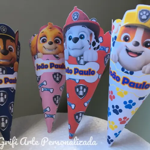 8 Unidades Cone Patrulha Canina