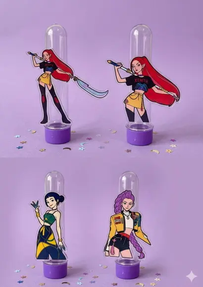 Caixa Personalizado Huntrix Guerreira do Pop