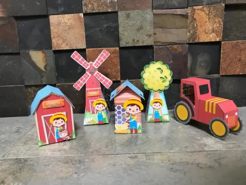 Caixas Personalizadas Fazendinha Menino