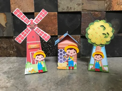 Caixas Personalizadas Fazendinha Menino