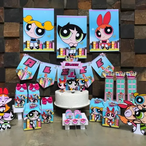 Decoração Meninas Super Poderosas 85 Itens
