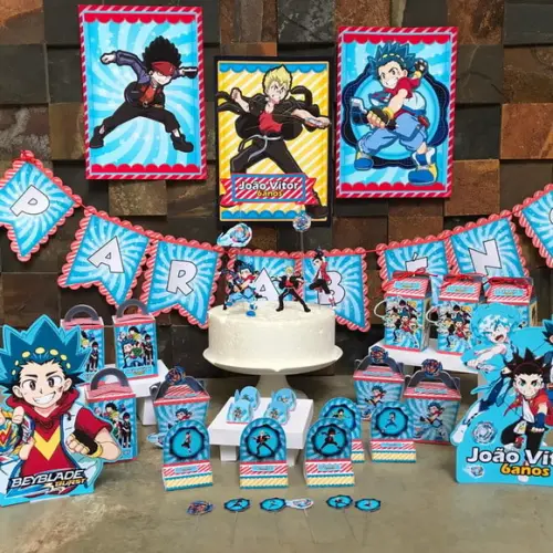 Festa em Casa Beyblade Festa na Escola