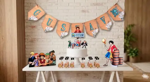 Festa em Casa One Piece 47 Itens