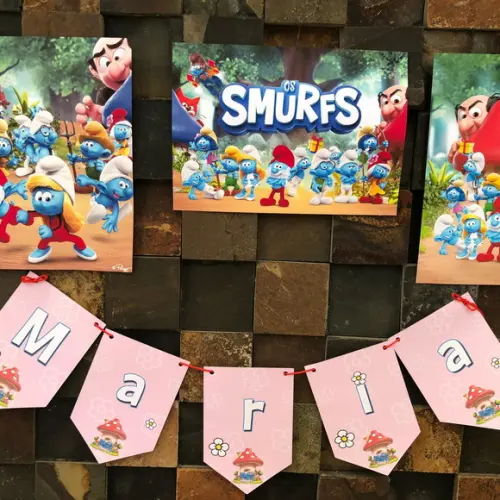 Festa em Casa Smurfs