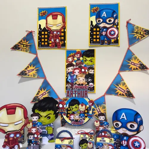 Festa em Casa Super Heróis Baby