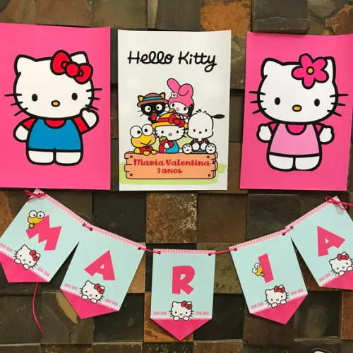 Hello Kitty Só Um Bolinho | Festa em Casa Hello Kitty