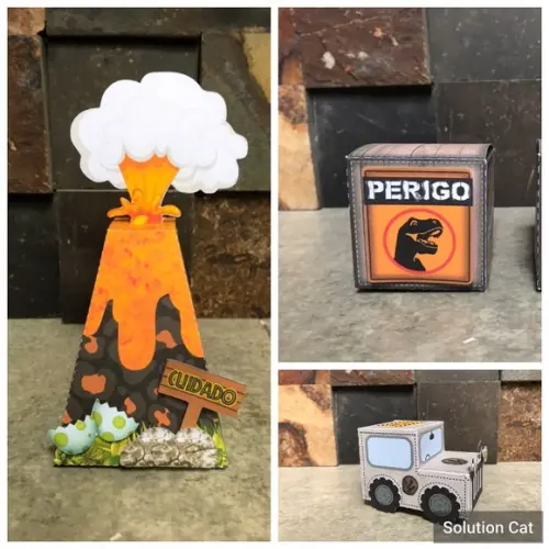 Kit Festa em Casa Jurassic Park Só Um Bolinho
