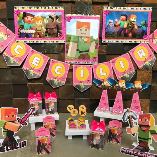 Kit Festas, Minecraft Menina