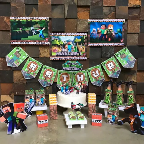 Lembrancinha Minecraft