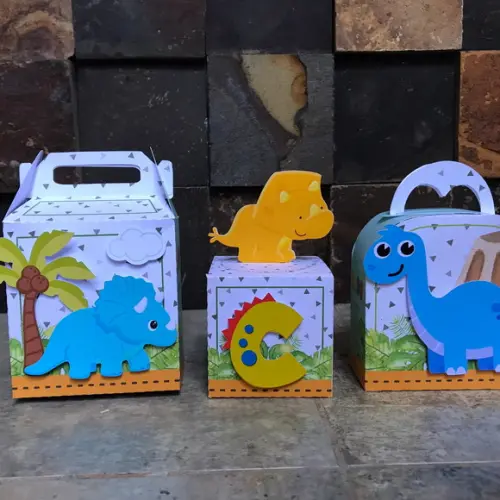 Personalizado Dinossauro Baby Menino 21 Caixas