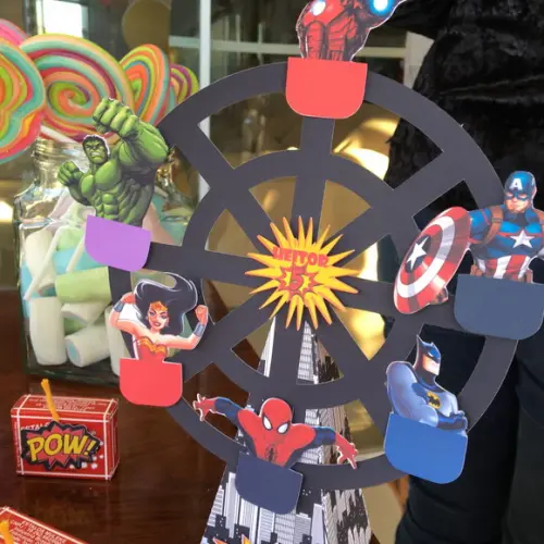 Roda Gigante Vingadores, Super Heróis